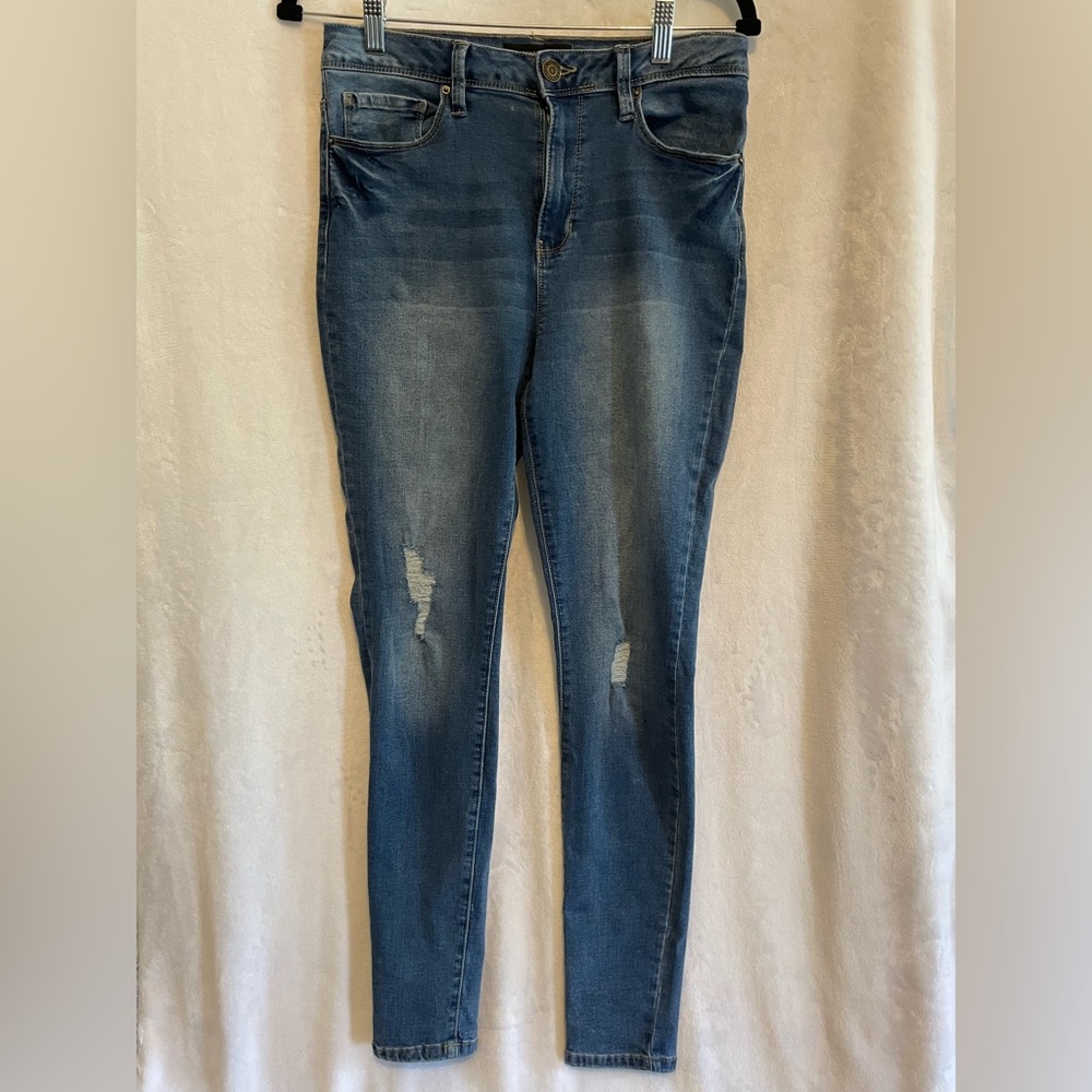 Ymi skinny distressed jeans.